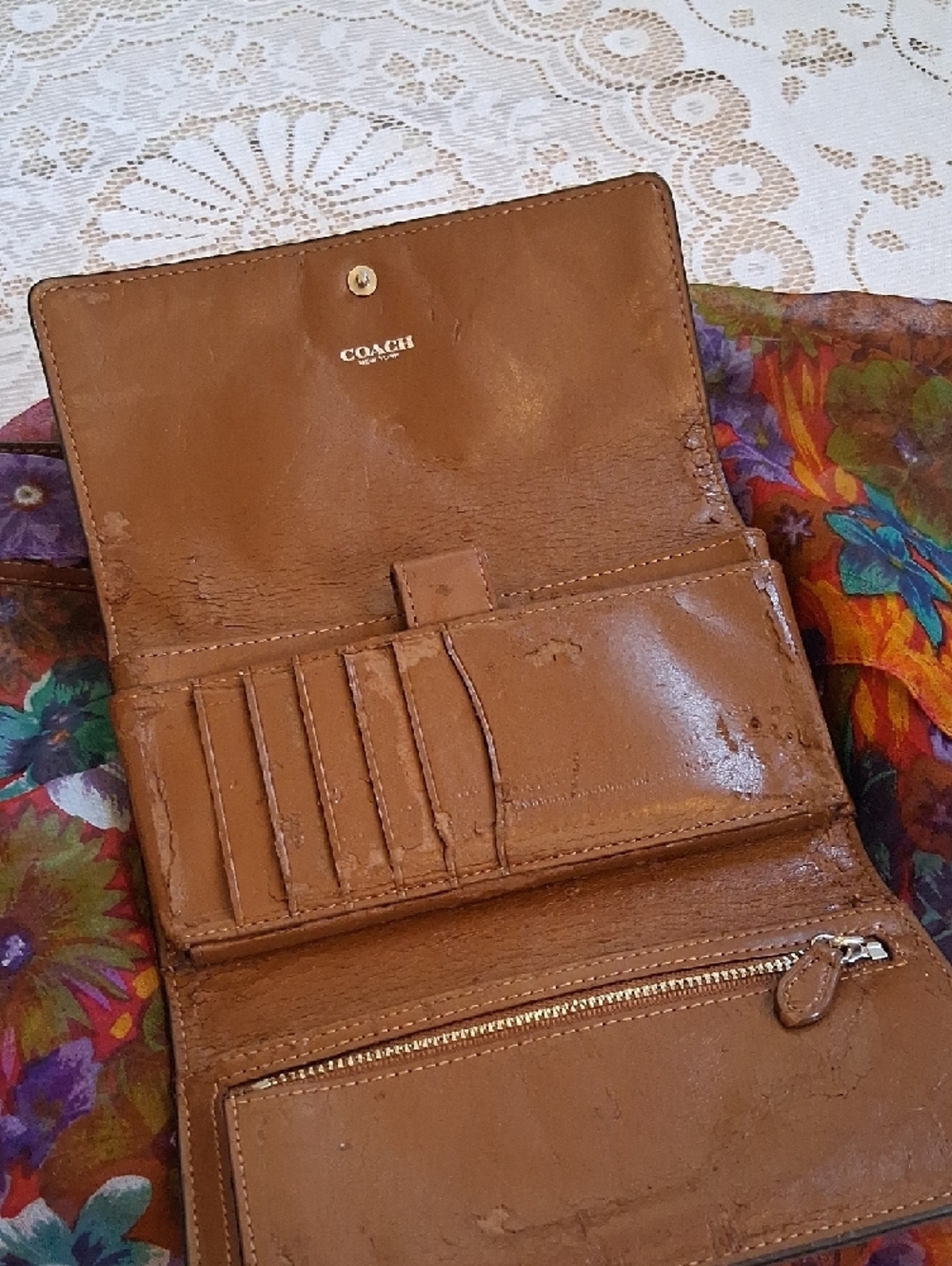 Coach Brown Leather Crossbody Bag - Picture 5 of 8